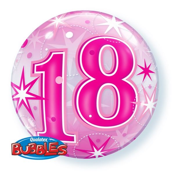 18 Pink Starburst Bubble | 56cm