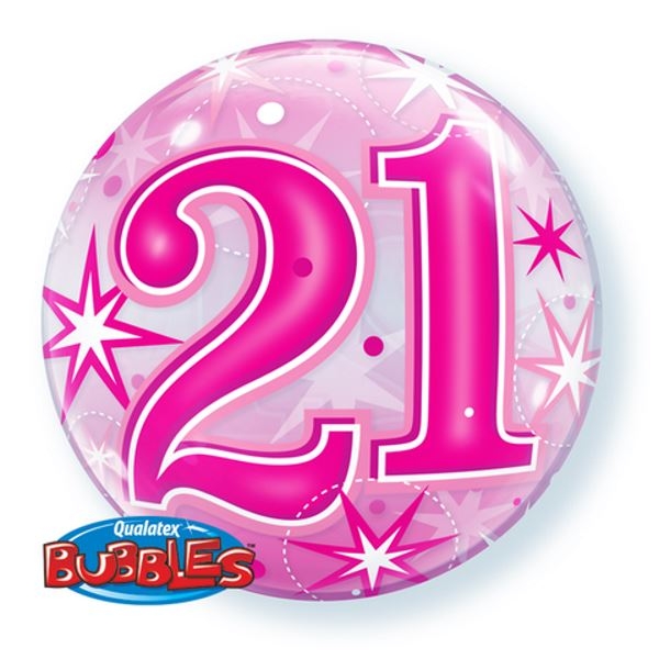 21 Pink Starburst Bubble | 56cm