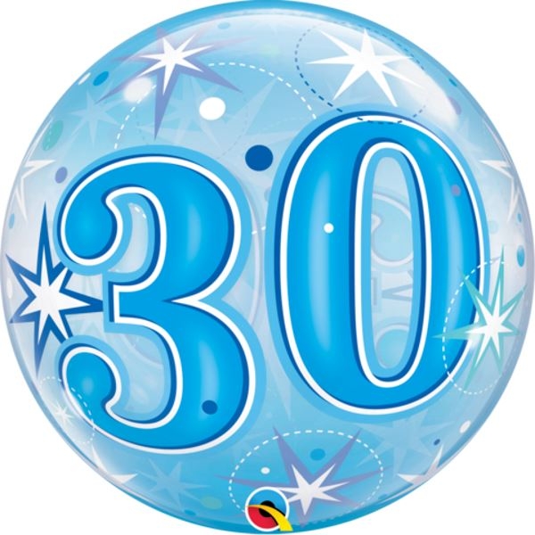 30 Blue Starburst Bubble | 56cm