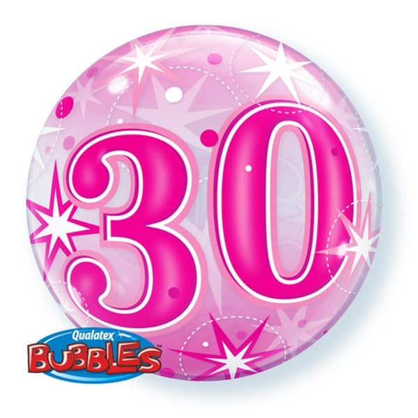 30 Pink Starburst Bubble | 56cm