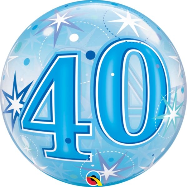 40 Blue Starburst Bubble | 56cm