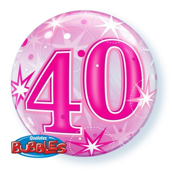40 Pink Starburst Bubble | 56cm