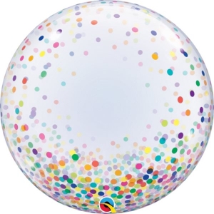 Rainbow Confetti Deco Bubble | 61cm